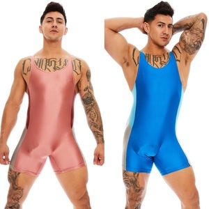 N2N Galaxy 5 Wrestling Singlet (GT25) - Lot of 2 - Blue & Red - Men’s Medium